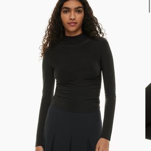 Wilfred Canoe Mock Neck - ruched long sleeve